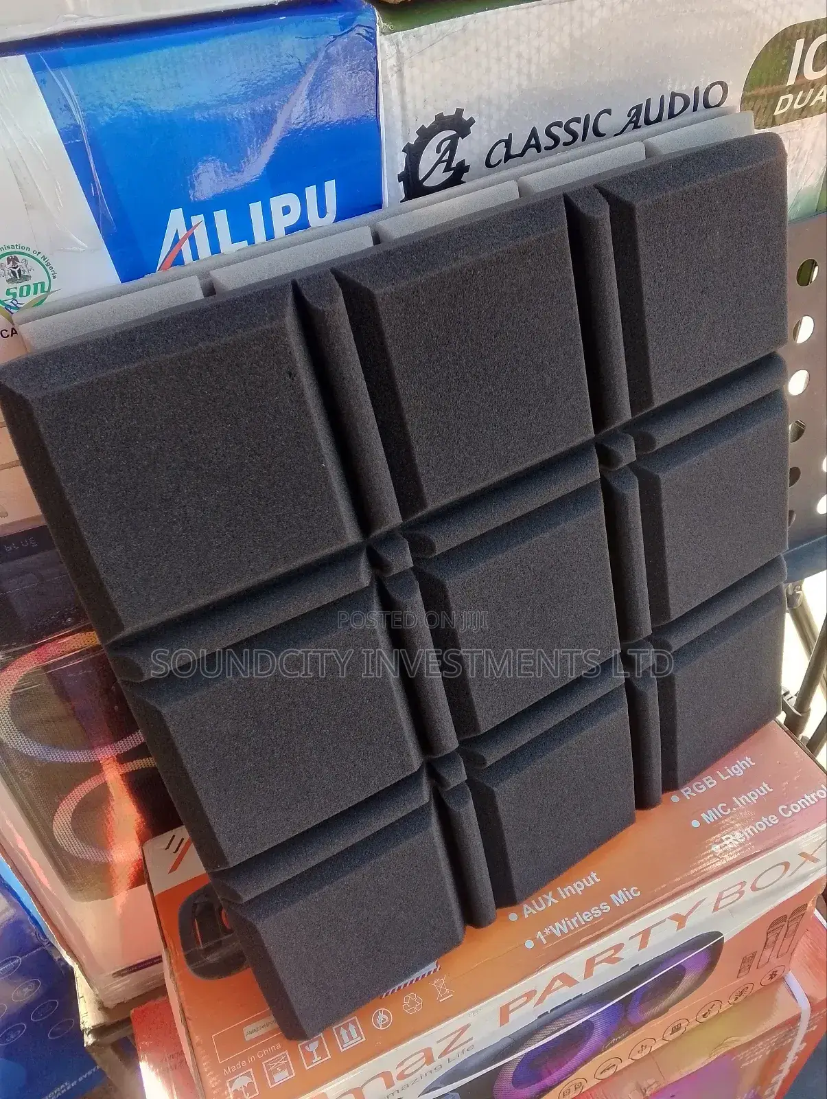 Adhesive Acoustic Foam Pad For Studio & Soundproofing