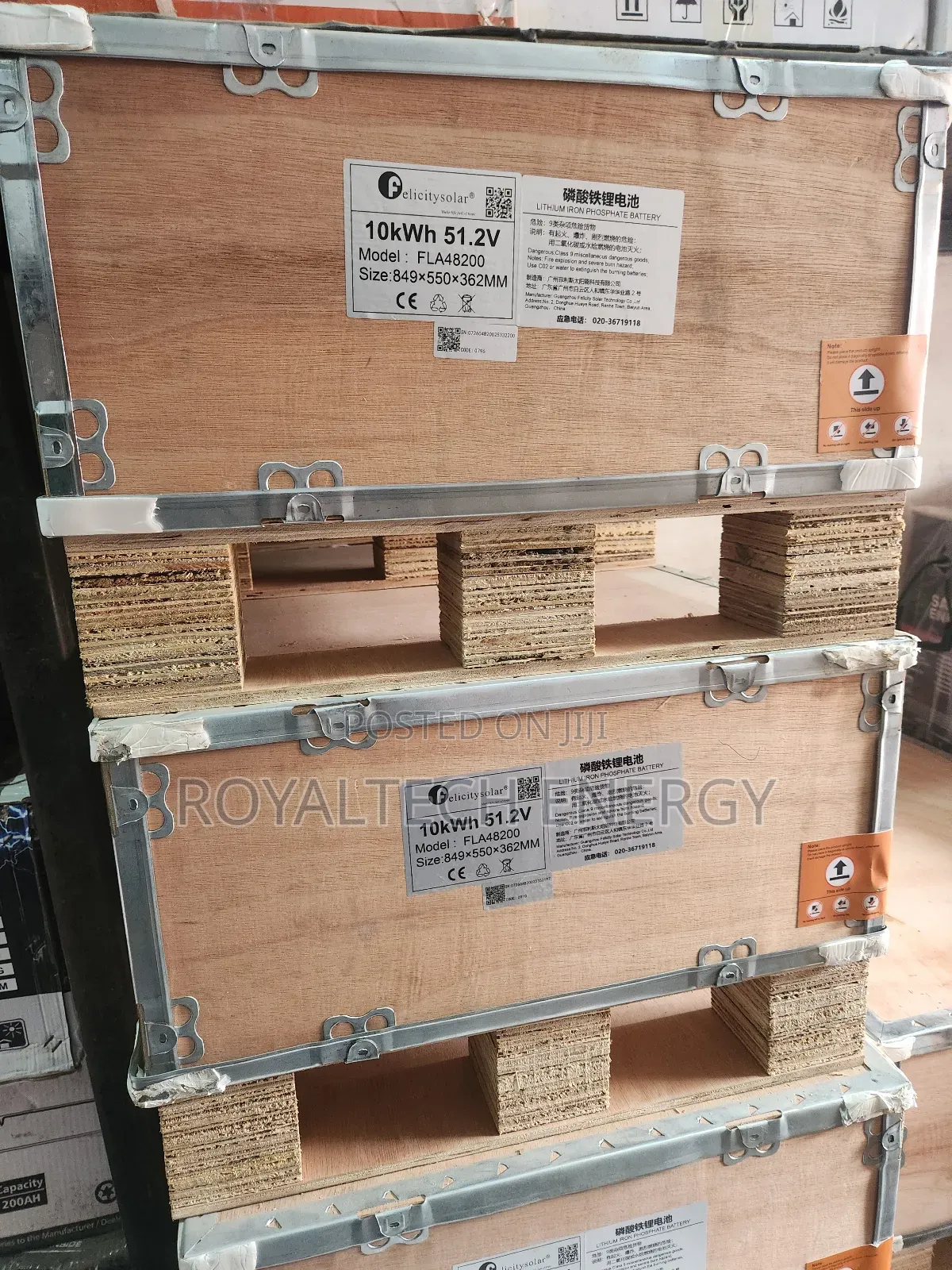 Felicity 10kwh 51.2v Lithium Phosphate Battery Flat