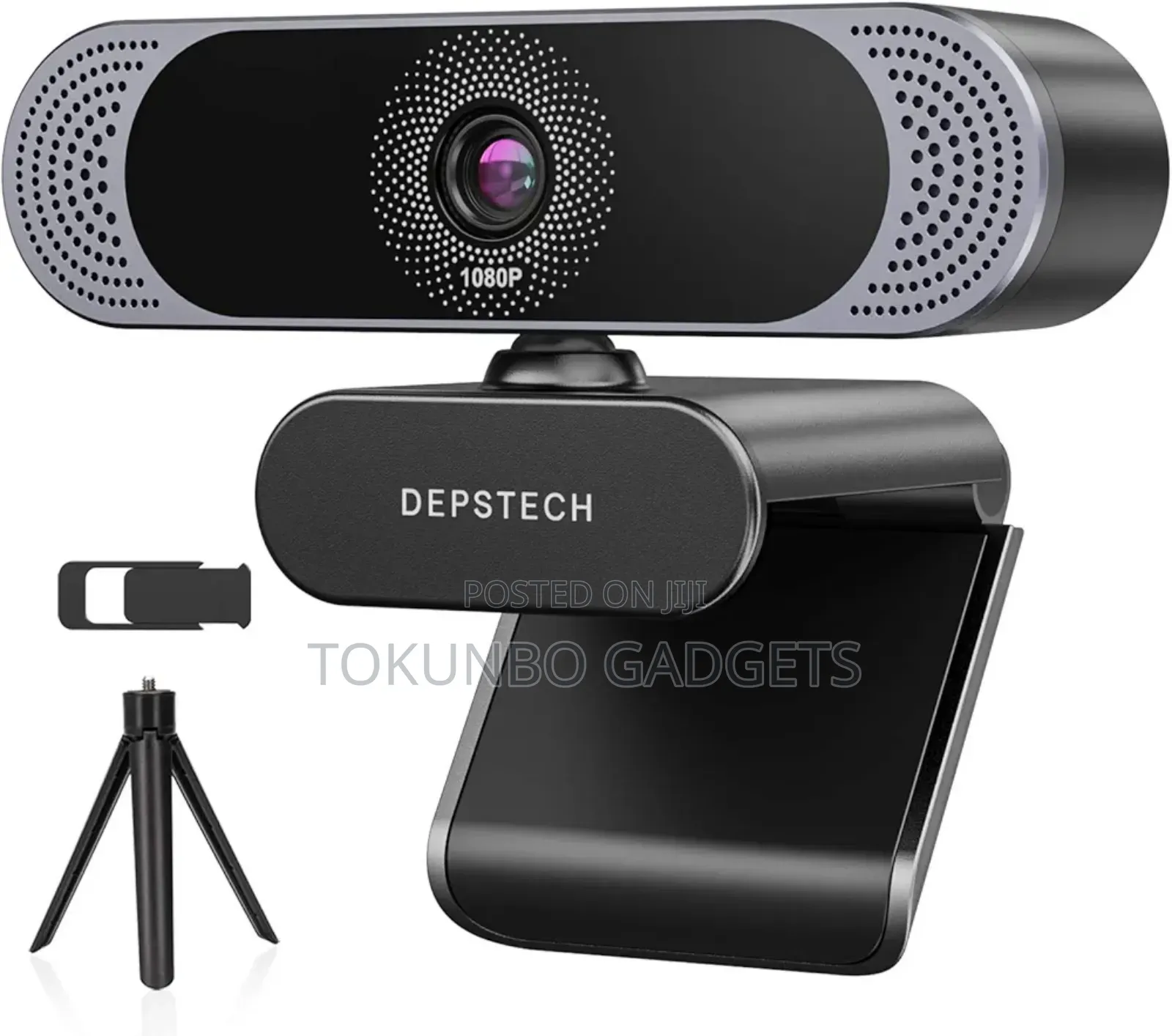 Depstech 1080p Hd Webcam With Microphone, Privacy Cover, Tripod