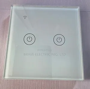 Tuya Wifi + Rf 2 Gang Smart Switch Black