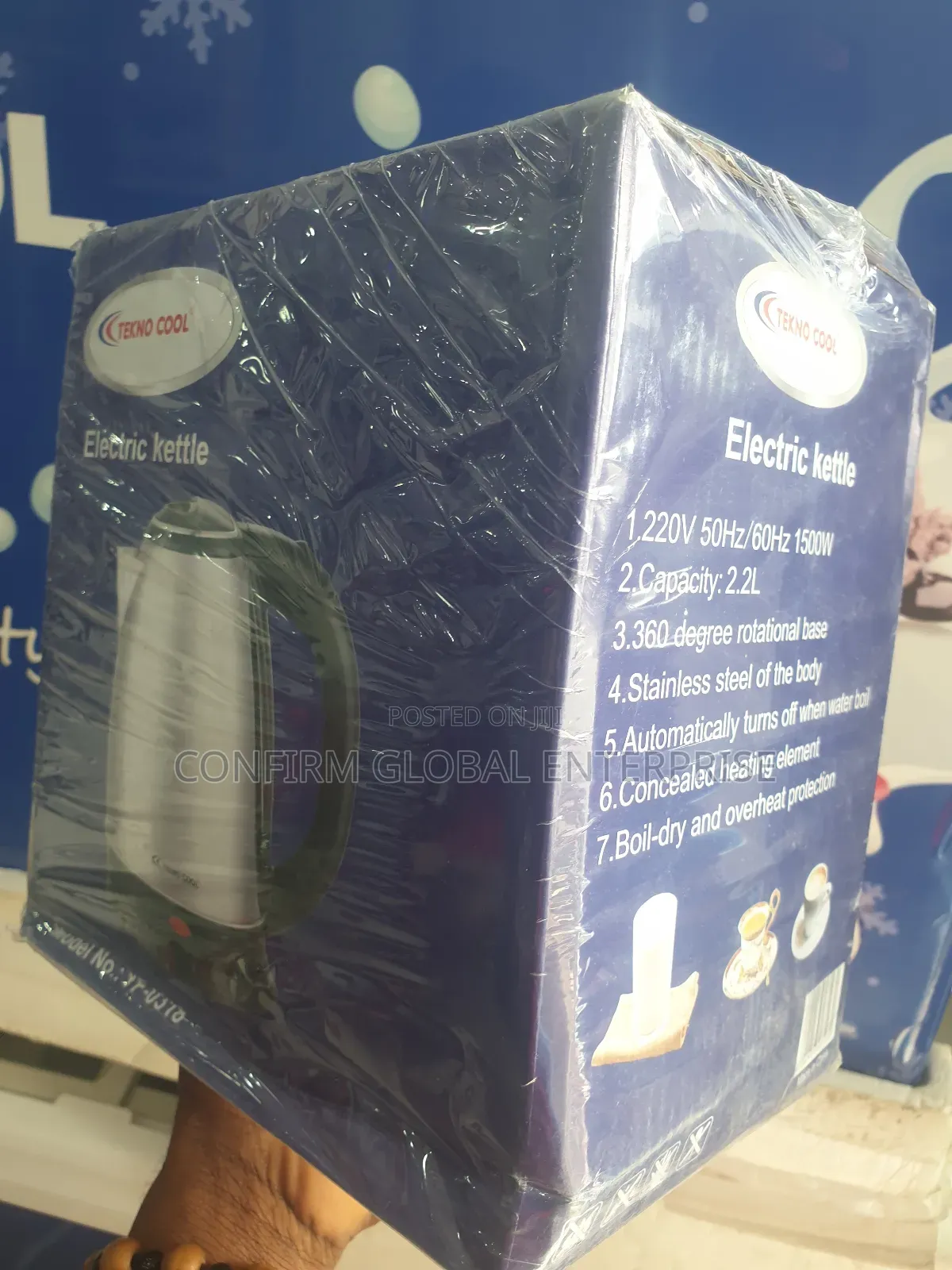 Teknocool Model Yf-0318 2.2litre Electric Kettle