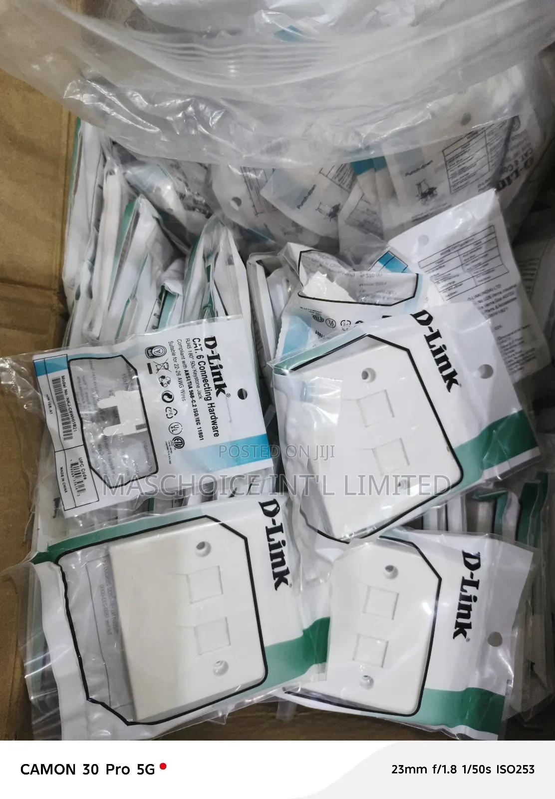 D-Link Double Faceplate + Modular Jack