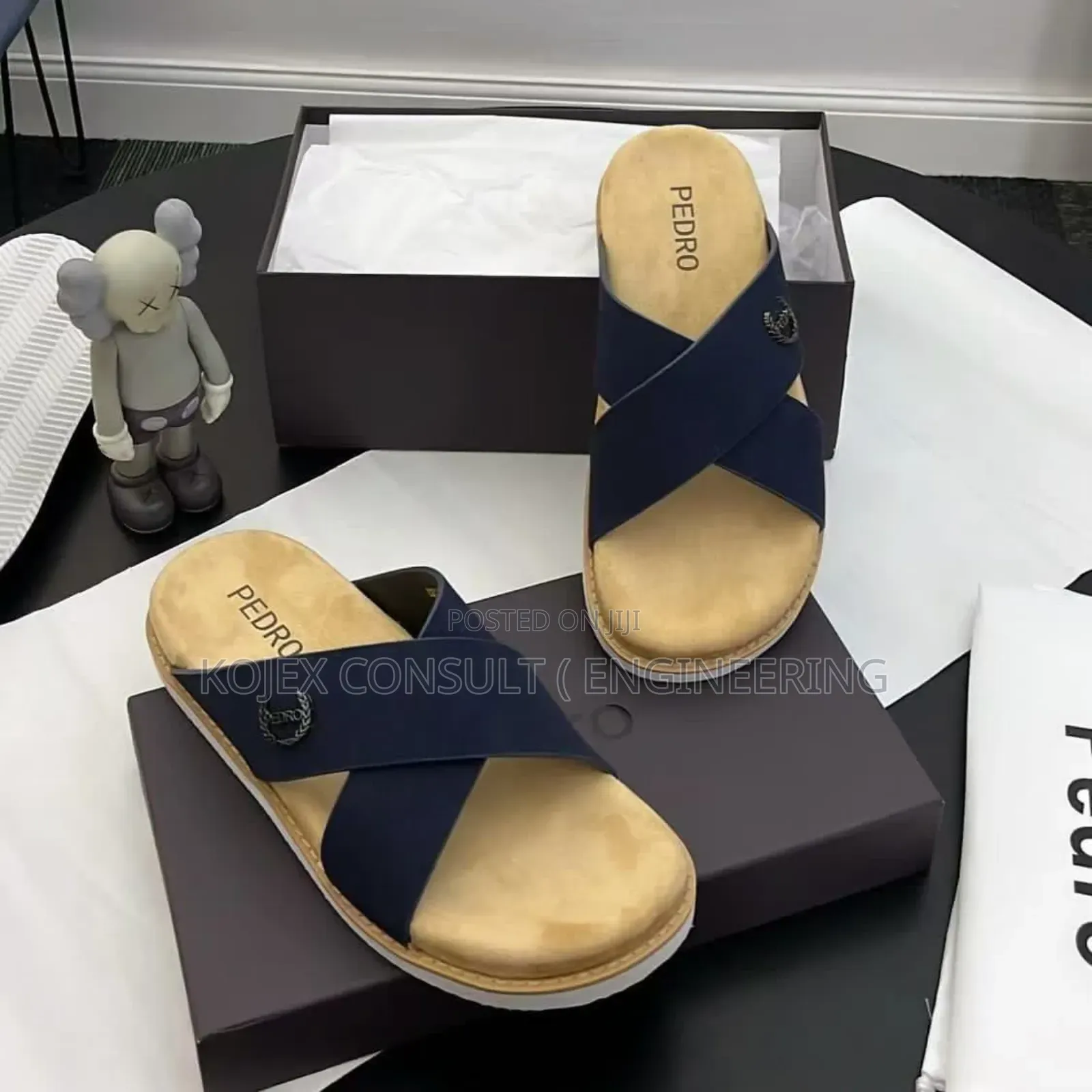 Pedro Leather Slides