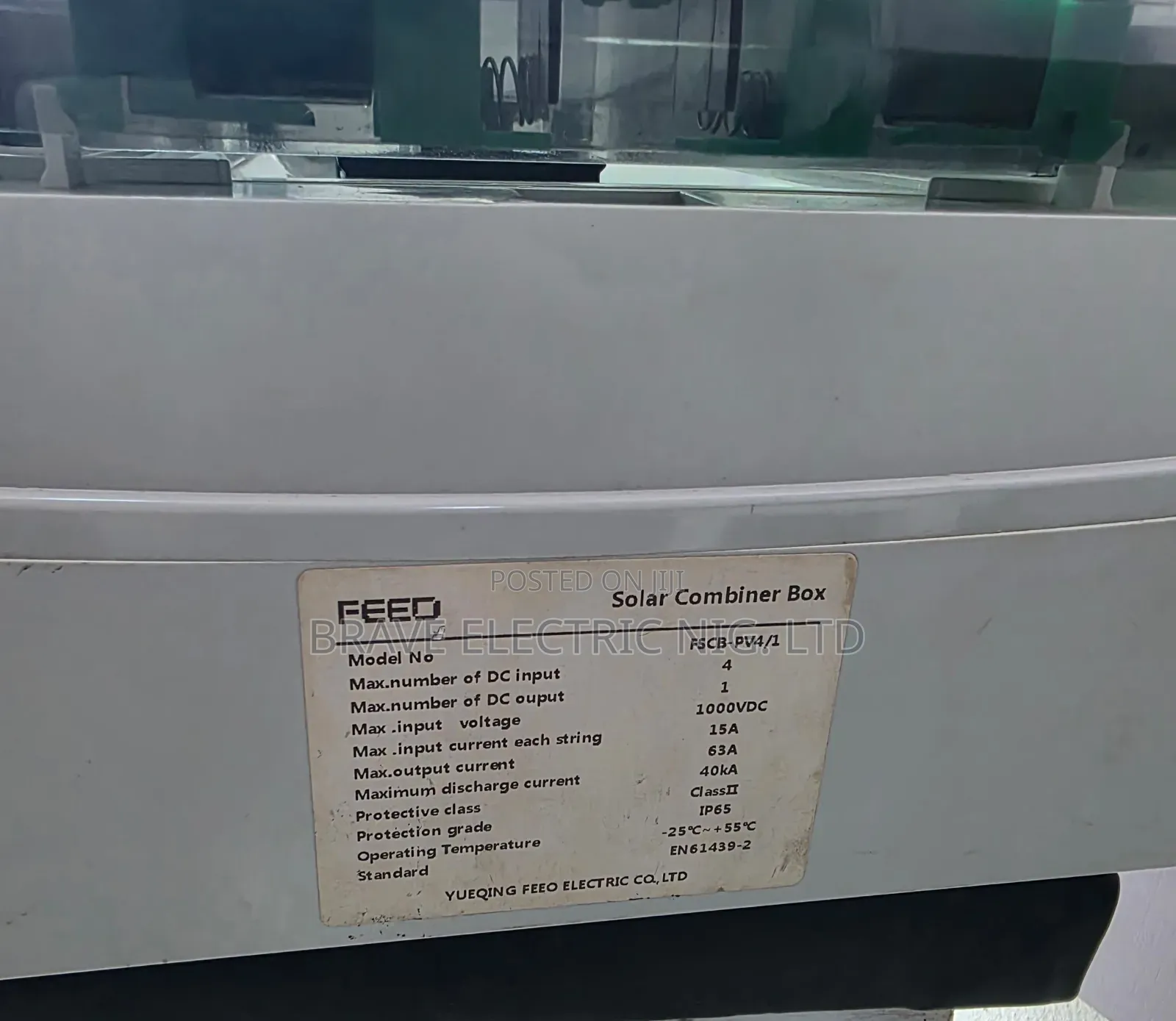 Solar Combiner Box 4way