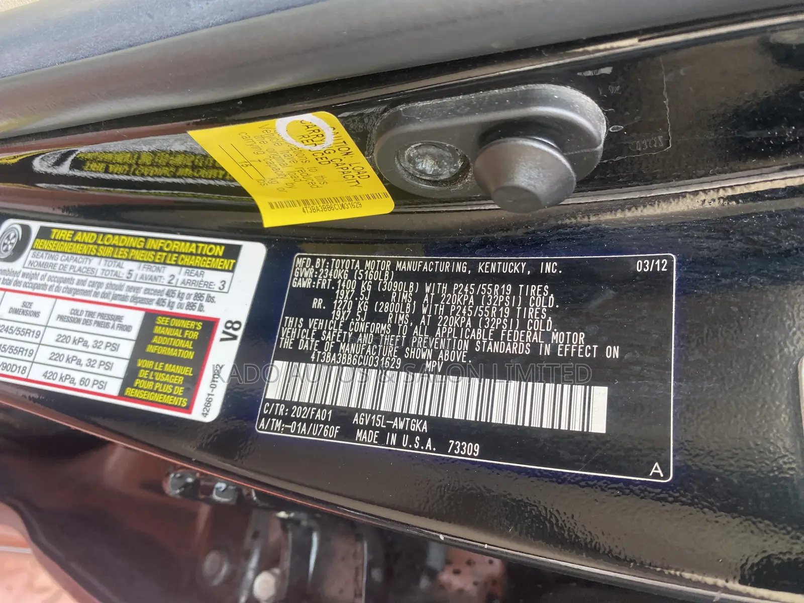Toyota Venza 2012 Black