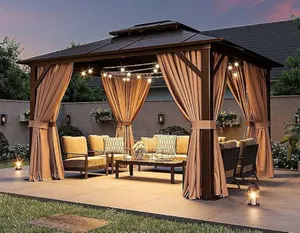 Luxury Tent Canopy, Size 12ft X 9ft. Aluminum. Gazebo Tent