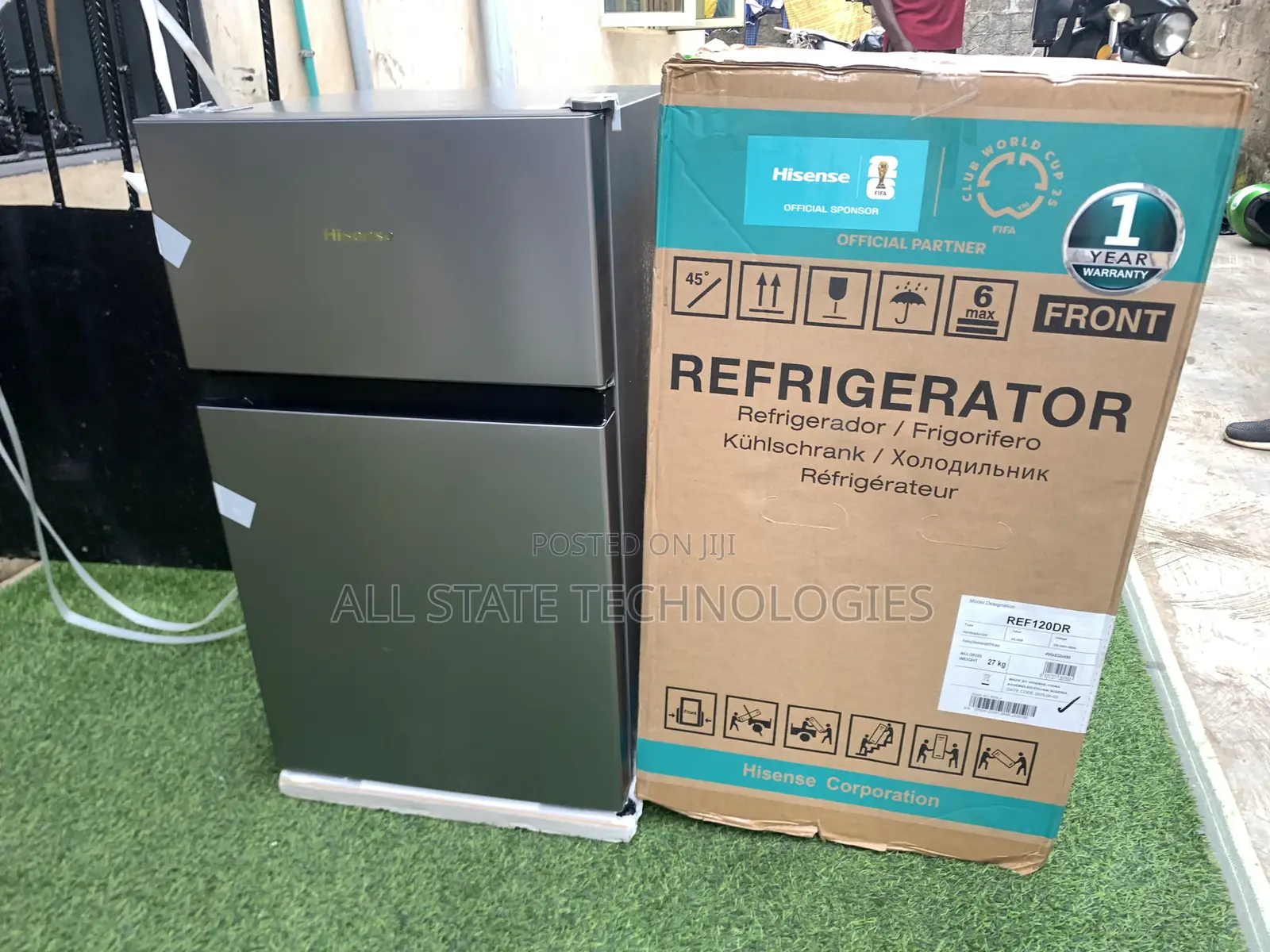 Hisense 87l Mini Double Door Fridge Ref120dr