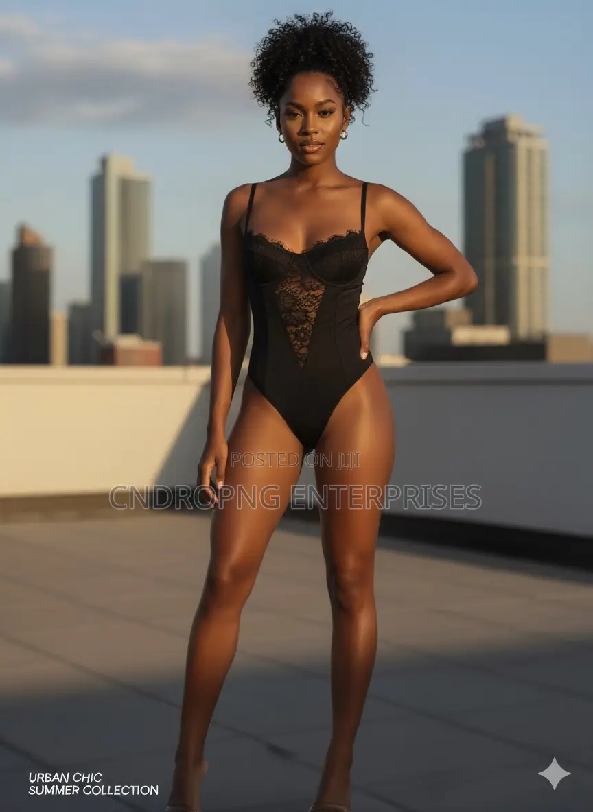 Luxury Black Lace Bodysuit