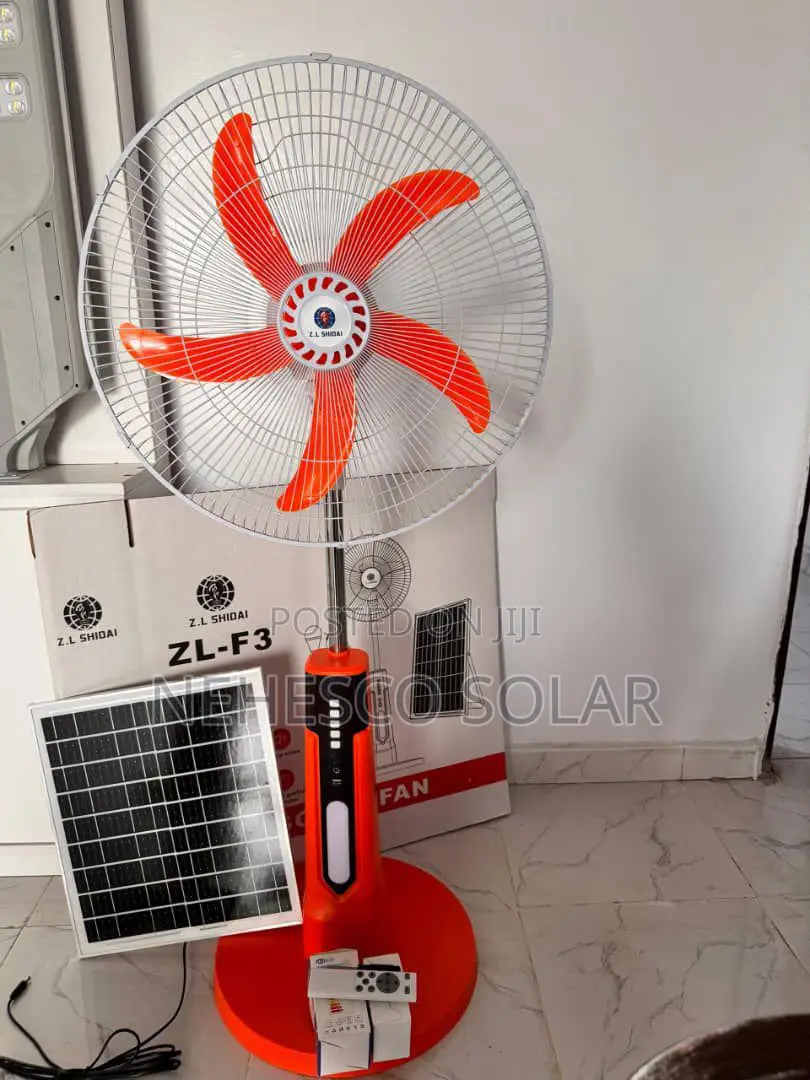 Zl Shidai Remote Control Solar Fan