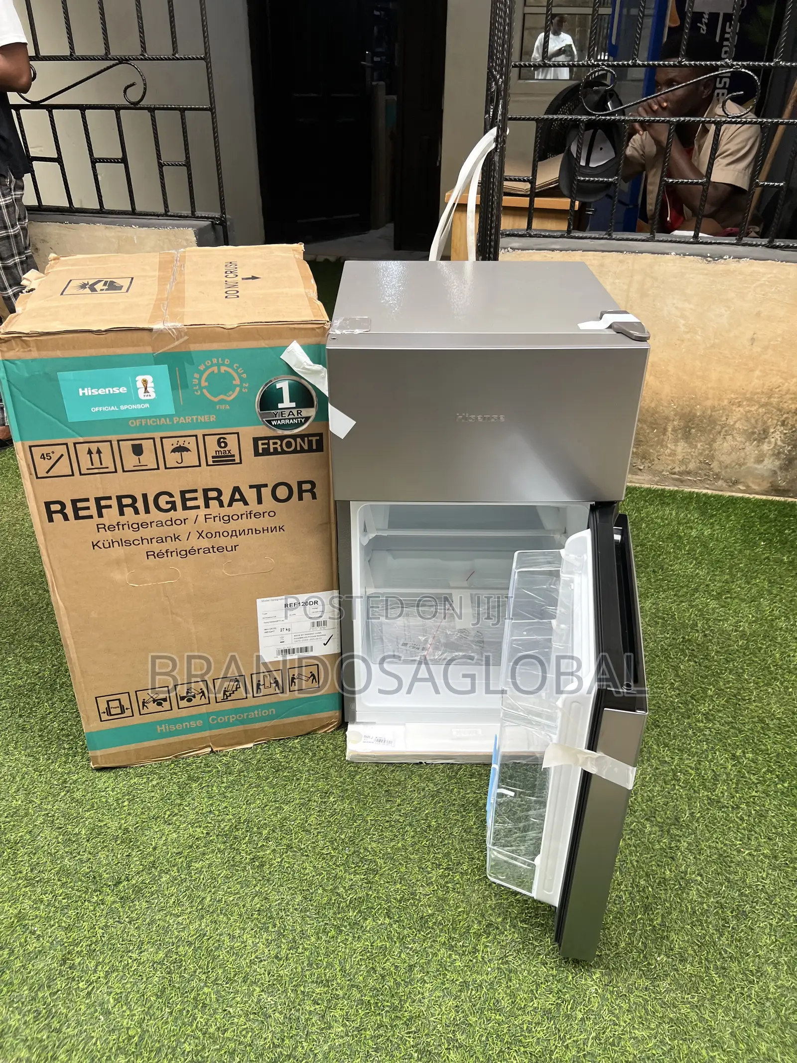 Hisense 87l Small Double Door Fridge Ref120dr With Freezer