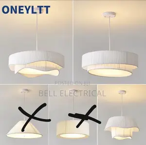Nordic Designer Pleated Fabric Led Pendant Light