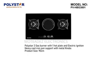 Polystar 2gas + 1hotplate Built-in Induction Hob Table Top Gas Cooker