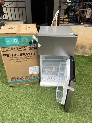 Hisense Ref120dr 87l Double Door Refrigerator With Glass Shelves