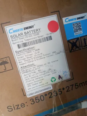 100ah/1.28kwh - Cworth Lithium Solar Battery