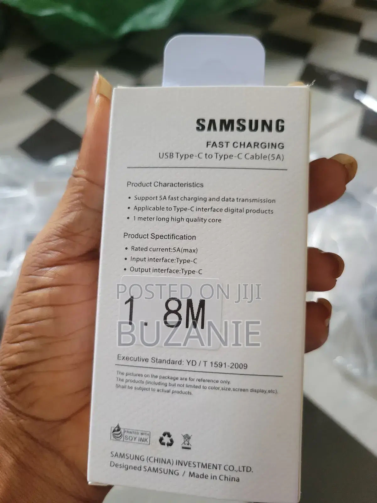 Long Samsung Usb Cable Type-C to Type-C Cable.