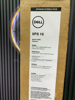 New Laptop Dell XPS 16 9640 32GB Intel SSD 512GB