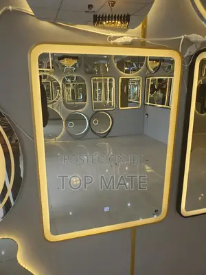 Golden Frame Led Mirror (High Quality)