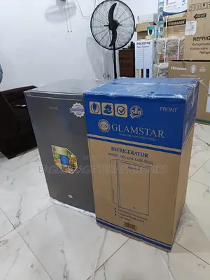 Brand New Glamstar 90l Single Door Fridge With Freezer – Silver
