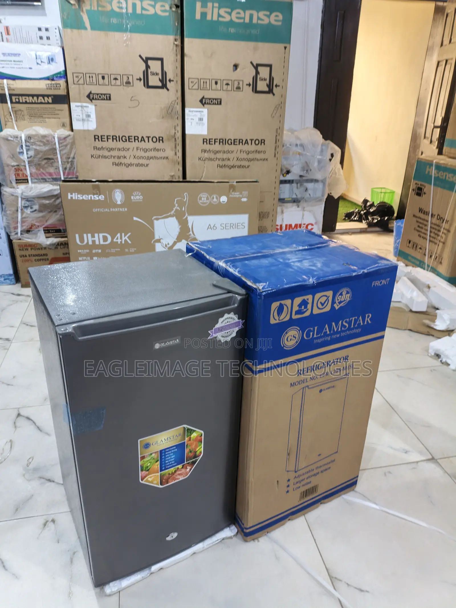 New Glamstar 90l Refrigerator – Adjustable Shelves Freezer