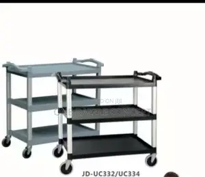 Plastic Trolley: Utility Cart / Industrial Serving Rack