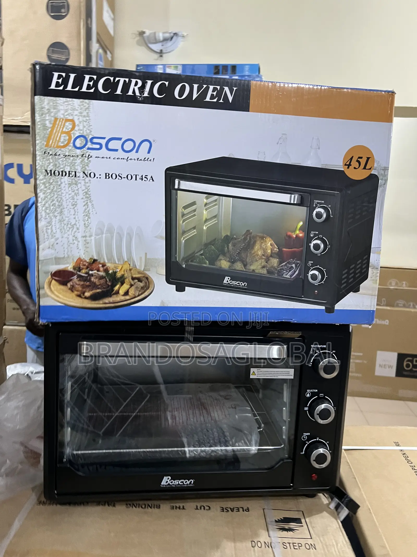 Powerful Boscon Bos-Ot45a Oven 45l With Easy Controls
