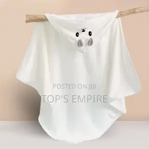Cute Ultra-Soft Fleece Hooded Baby Towel Newborn Cover-Up for 0–3yrs