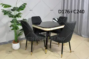 Black Quality Dining Set by 4