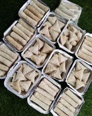 Ready to Fry Samosa and Spring Rolls