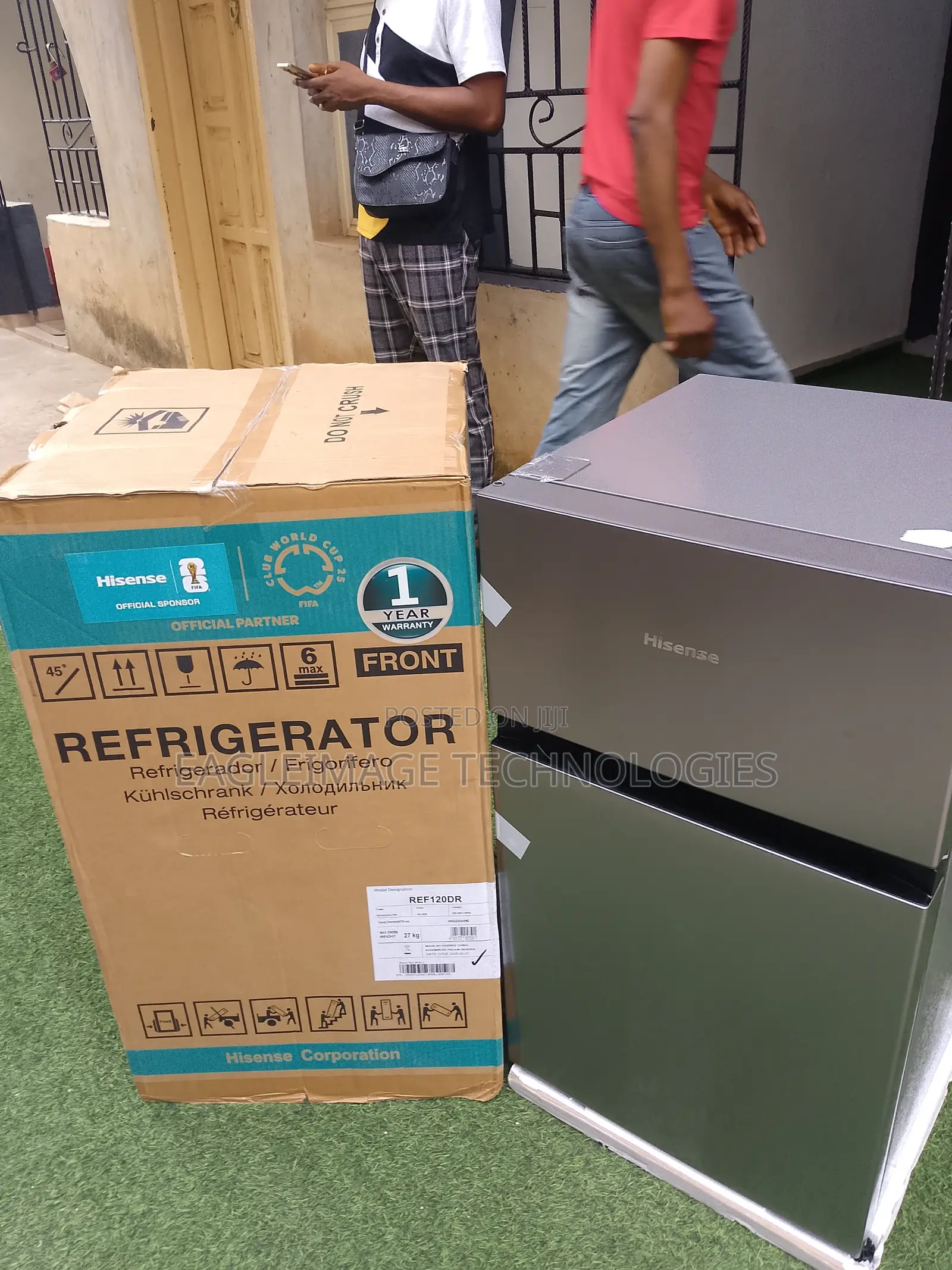 Hisense 120dr Double Door Refrigerator - 220-240v, Compact Size