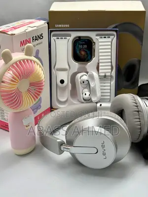 Wrist Watch With Ear Phone and Hand Fan