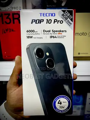 New Tecno Pop 10 Pro 128 GB Black