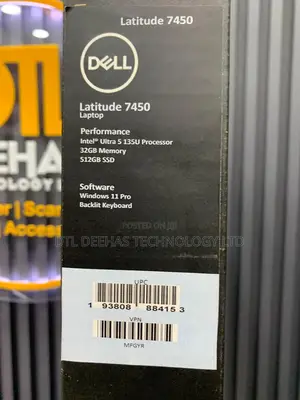 New Laptop Dell Latitude 7450 32GB Intel Core Ultra 5 SSD 512GB