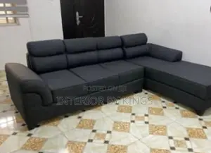 L-Shaped Fabric Sofa Can Be Made in Colors of Your Choice