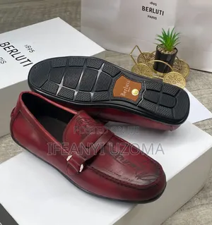 Classic Brown Color Leather Loafers Shoe