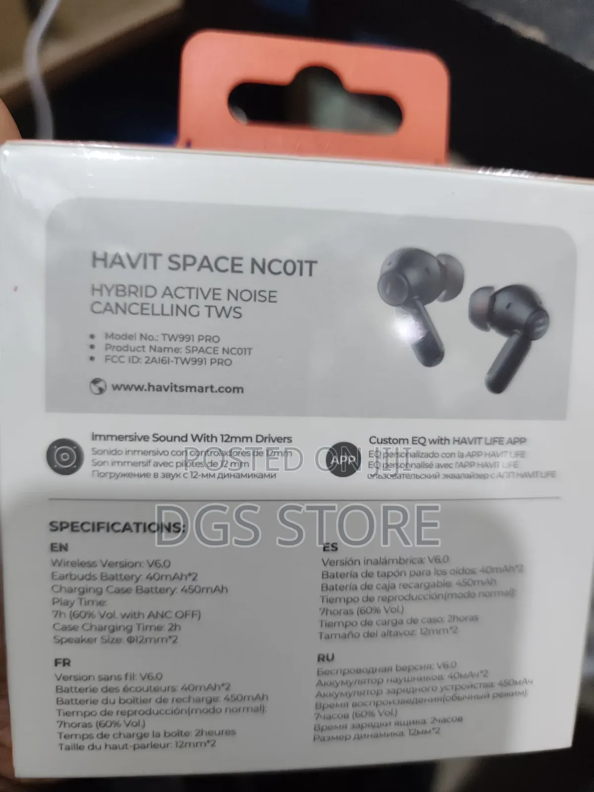 Havit Space Nc01 Hybrid Bluetooth Earbuds