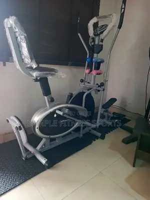 New Best American Fitness Orbitrack Bike With Stepper and Dumbbells