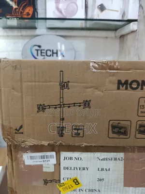 Putorsen Triple Monitor Arm, 31 Inch Tall Pole for 3 X 13"-32" Screens