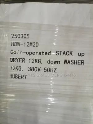 HWD 12kg Stack Washer/12kg Tumble Dryer Industrial Machine.