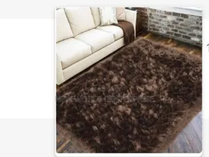 7by10 Feets Chocolate Brown Fur Rug