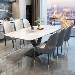 Exquisite 6 Seaters Marble Top Dining Table