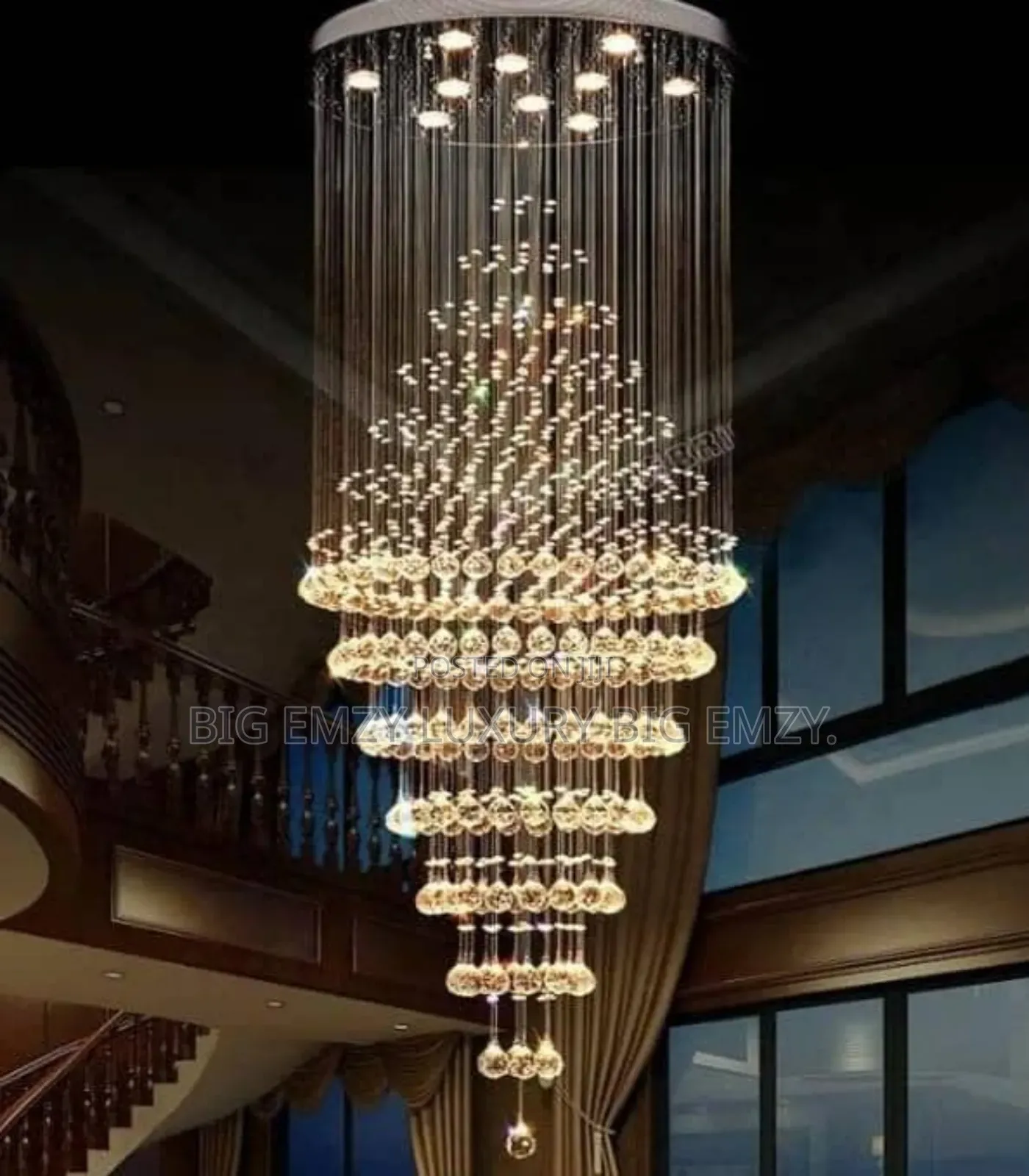 600mm Led Modern Raindrop Chandelier Lights.
