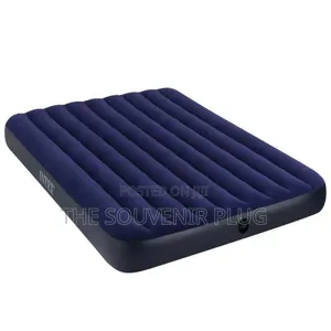 Intex Dura Beam Inflatable Camp Air Bed With Electric Pump