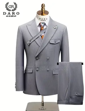 Latest Designers Turkish Daro Double Breasted Stripe Suit