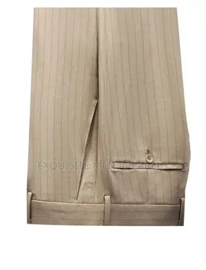Quality Turkish Designer Double Breasted Stripe Men’S Suit