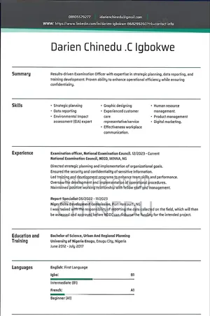 Application for the Position of Hotel Manager