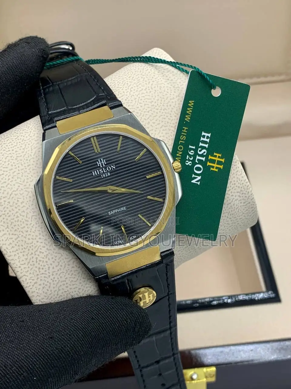 Hislon Leather Watch for Men