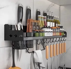 50cm Multipurpose Kitchen Wall Rack (2st7)