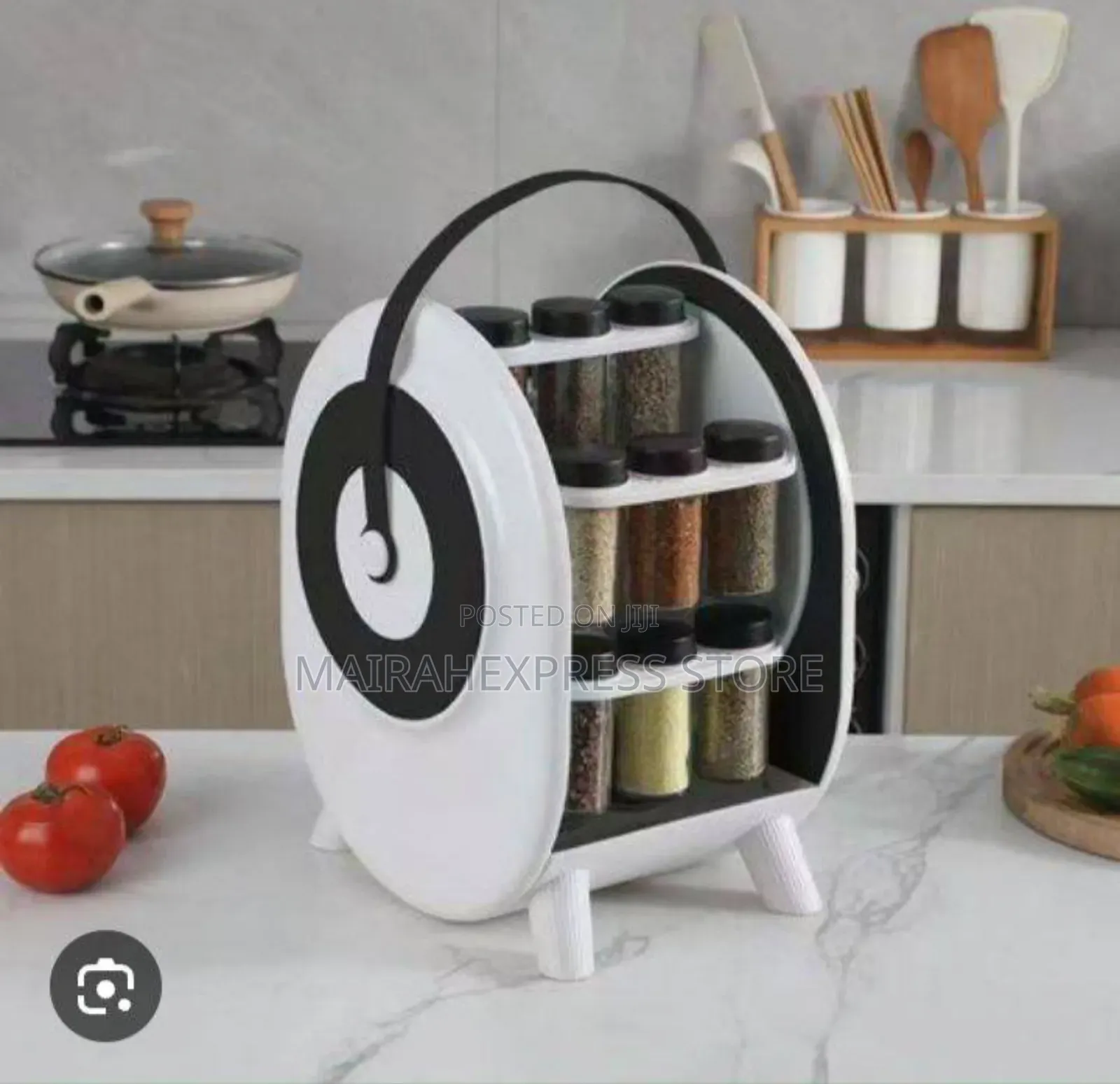 18 Jars Rotating Spice Rack
(2st7)