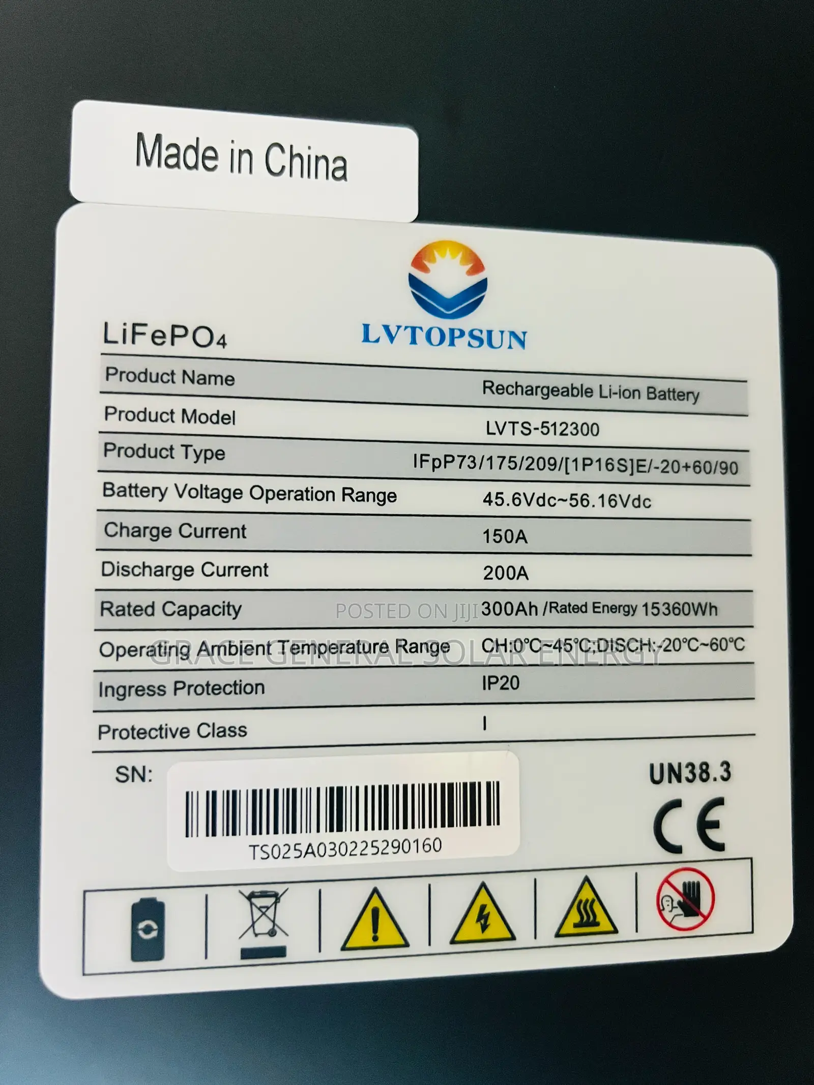 15kwh Lvtopsun Lithium Battery