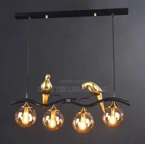 Nordic Glass Ball Light, Led Ceiling, Living Room Chandelier, Bedroom,
